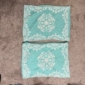 Tiffany blue & White Pillow Shams